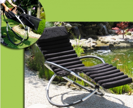 Groupdeal - Opklapbare relaxchair van Daviola voor buiten!