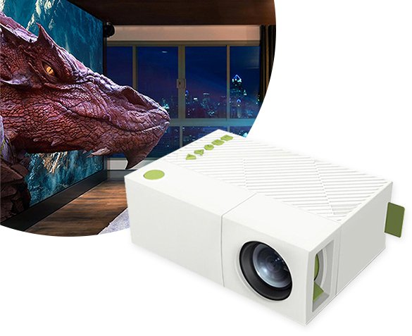 Groupdeal - Oplaadbare Led-projector