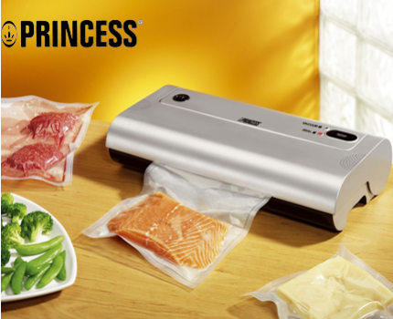 Groupdeal - Princess Vacuümsealer en je eten blijft 5 keer langer vers! Groupdeal - Princess Vacuümsealer en je eten blijft 5 keer langer vers!
