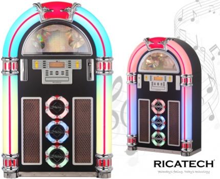 Groupdeal - Retro Jukebox RR-1600 van Ricatech Groupdeal - Retro Jukebox RR-1600 van Ricatech