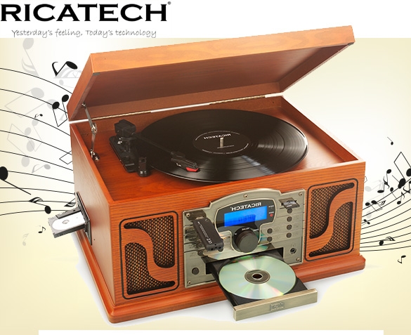 Groupdeal - Ricatech 5-in-1 Muziekcentrum Groupdeal - Ricatech 5-in-1 Muziekcentrum
