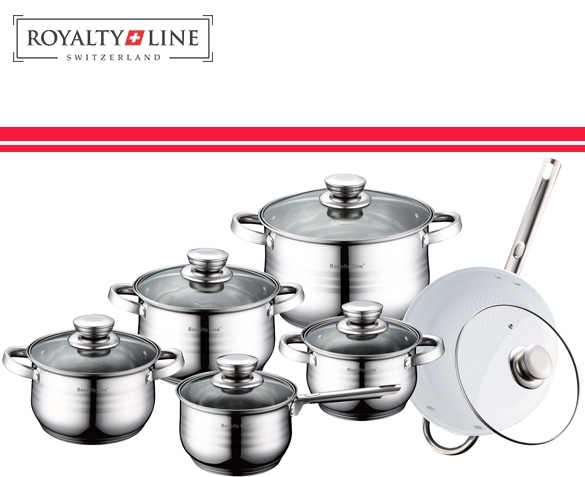 Groupdeal - Royalty Line BIO 12-delige Pannenset Groupdeal - Royalty Line BIO 12-delige Pannenset