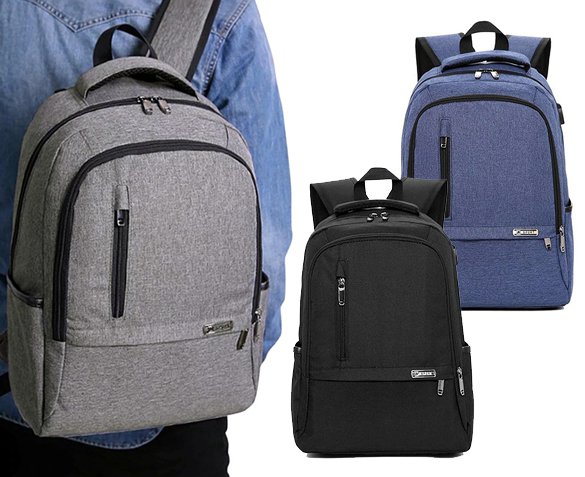 Groupdeal - Rugzak met USB-poort Groupdeal - Rugzak met USB-poort