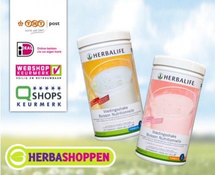 Groupdeal - Slank de zomer in met een bus Herbalife Formule 1 shake! Groupdeal - Slank de zomer in met een bus Herbalife Formule 1 shake!