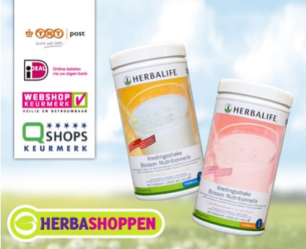 Groupdeal - Slank de zomer in met een bus Herbalife Formule 1 shake!