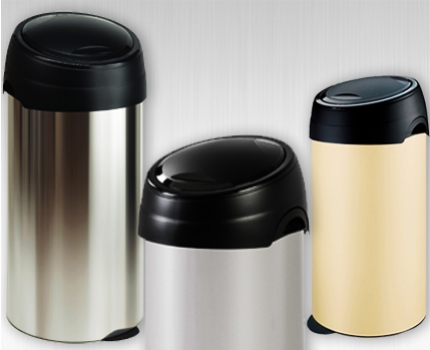 Groupdeal - Stijlvolle prullenbakken (60 L) met ‘soft touch’ pushdeksel Groupdeal - Stijlvolle prullenbakken (60 L) met ‘soft touch’ pushdeksel