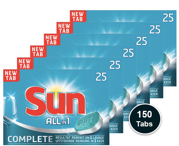 Groupdeal - Sun All-in-1 Vaatwastabletten Groupdeal - Sun All-in-1 Vaatwastabletten