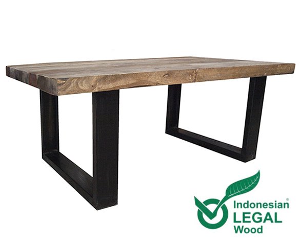 Groupdeal - Tafel van Indonesisch Boothout Groupdeal - Tafel van Indonesisch Boothout
