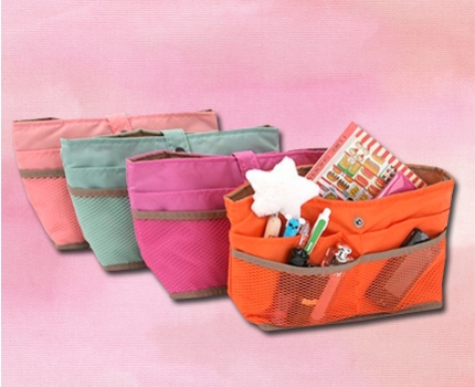 Groupdeal - Tas organizer in 4 hippe kleuren! Groupdeal - Tas organizer in 4 hippe kleuren!