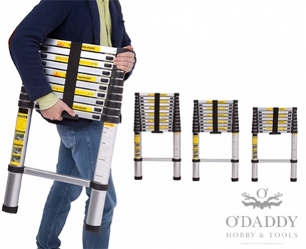Groupdeal - Telescopische ladder; uitschuifbaar! Groupdeal - Telescopische ladder; uitschuifbaar!