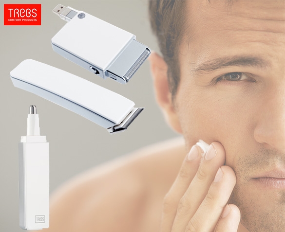 Groupdeal - Trebs Comfortshave Set met USB Groupdeal - Trebs Comfortshave Set met USB