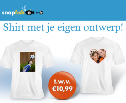 Groupdeal - T-shirt met je eigen foto of tekst