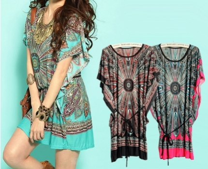 Groupdeal - Tuniek met bohemian paisley motief Groupdeal - Tuniek met bohemian paisley motief