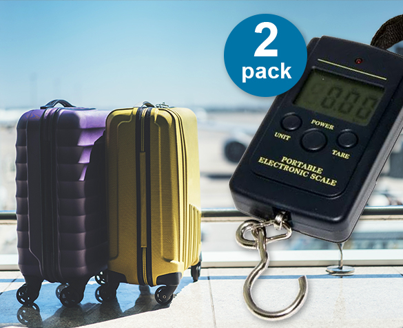 Groupdeal - TWEE draagbare bagageweegschalen Groupdeal - TWEE draagbare bagageweegschalen