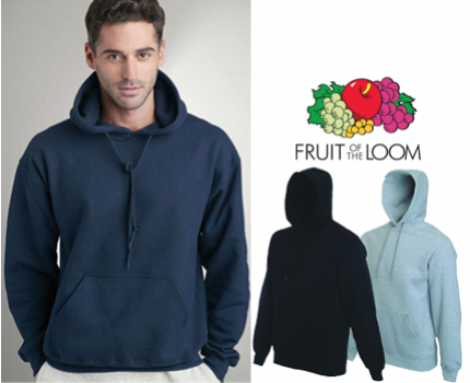 Groupdeal - Twee Fruit of the Loom Sweaters met capuchon!