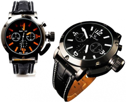 Groupdeal - V6 Superspeed Black-Orange herenhorloge Groupdeal - V6 Superspeed Black-Orange herenhorloge