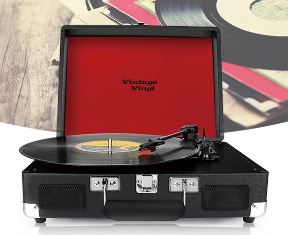 Groupdeal - Vintage Vinyl Platenspeler