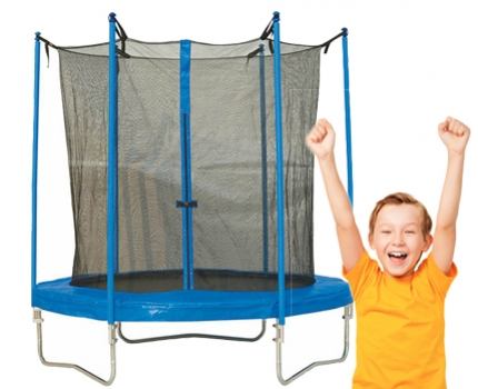 Groupdeal - XL Trampolines met veiligheidsnet!