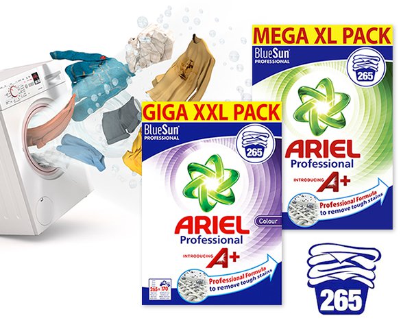 Groupdeal - XXL Ariel Professional Waspoeder Groupdeal - XXL Ariel Professional Waspoeder