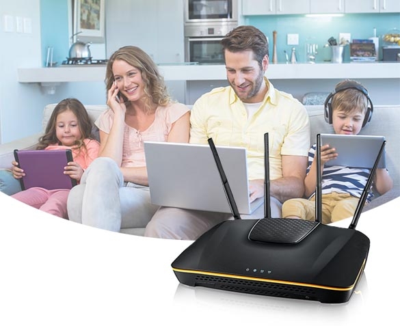 Groupdeal - ZyXEL NBG6816 Router met One Connect
