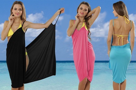 Groupon - 1, 2 of 4 beachwraps - strandjurkje dat je makkelijk en snel omslaat (gratis bezorgd)