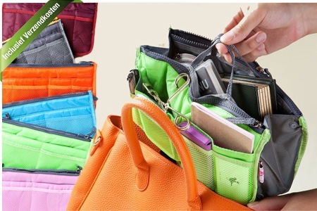 Groupon - € 19,95 Voor Handtas-organizers In Verschillende Kleuren Waarmee Je De Hele Inhoud Van Je Handtas In No-time Organiseert En Verwisselt, Inclusief Verzendkosten (Waarde € 68)