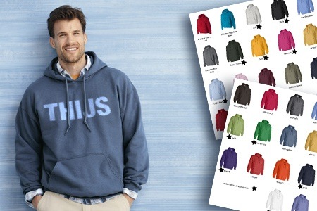 Groupon - € 19 voor een gepersonaliseerde hooded sweater (waarde € 43)