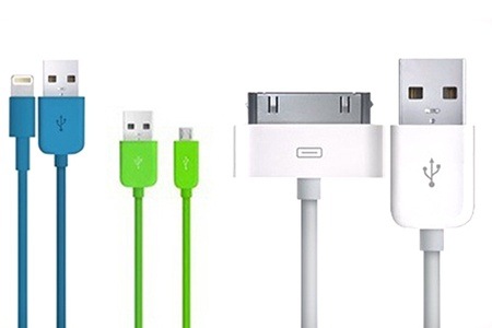 Groupon - 2 USB-kabels van 3 meter lang voor iPhone / iPad of Samsung (gratis bezorgd)