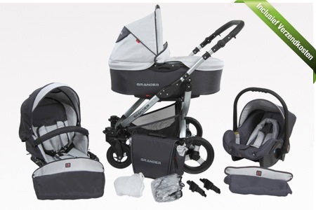 Groupon - € 269 Voor Kinderwagen, Reiswieg En Autostoel Ineen, Van Bebeqo In 15 Kleurcombinaties