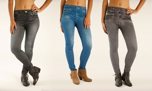 Groupon - 3 Of 6 Jeggings In Diverse Kleuren