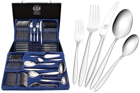 Groupon - 30-, 72-, of 110-delige GGS Solingen bestekset met 3 designs (vanaf € 69,95)