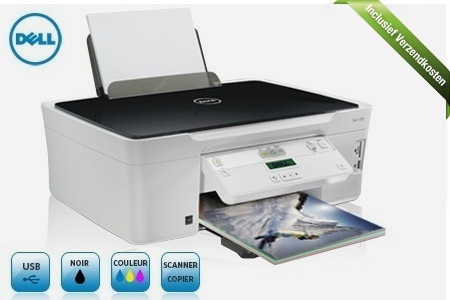 Groupon - € 39,99 (+ € 5,99 Verzendkosten) Voor Een Inkjet Printer Van Dell Om Thuis Professioneel Te Printen, Scannen En Kopiëren, Incl. Cartridges, (Waarde € 94,81)