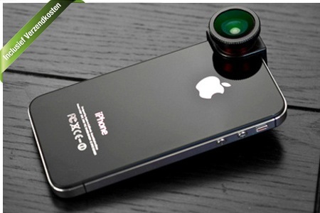 Groupon - 3-In-1 Lens Voor Op De Camera Van Je Iphone 4, 4S Of 5, Incl. Verzendkosten (Vanaf € 24)