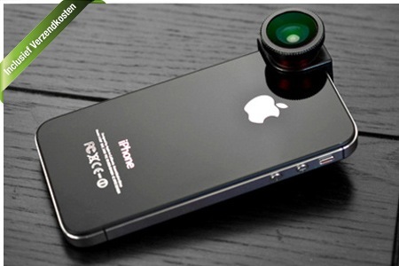 Groupon - 3-In-1 Lens Voor Op De Camera Van Je Iphone 4, 4S Of 5, Incl. Verzendkosten (Vanaf € 24) Groupon - 3-In-1 Lens Voor Op De Camera Van Je Iphone 4, 4S Of 5, Incl. Verzendkosten (Vanaf € 24)
