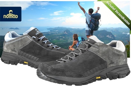 Groupon - € 54,95 Voor 100% Leren Nomad Kulma Heren- Of Dameswandelschoenen, Inclusief Verzendkosten (Waarde € 99,95)