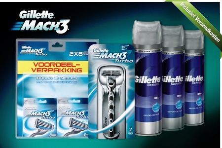 Groupon - € 59 Voor Meer Dan Één Jaar Scheren Met Het Gillette Mach3-totaalpakket (Waarde € 91,34)