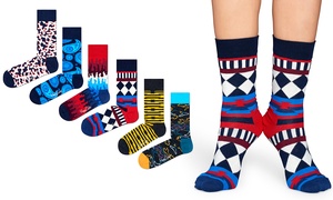 Groupon - 6 Of 12 Paar Happy Socks - Heren Groupon - 6 Of 12 Paar Happy Socks - Heren
