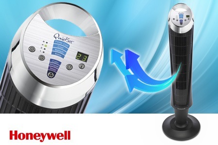 Groupon - € 65 Voor De Ultrastille Honeywell Torenventilator Met 8 Standen, Regelbare Thermostaat, Timer En Afstandsbediening Inclusief Verzendkosten