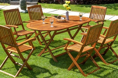 Groupon - Acacia-houten tuin- en patioset