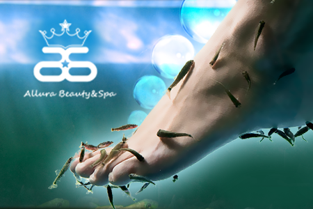Groupon - Allura Fish Vip-behandeling Voor Twee Personen, Een Reinigingsritueel, 30 Min. Foot Fish Spa Én Ontspannende Voetmassage! Groupon - Allura Fish Vip-behandeling Voor Twee Personen, Een Reinigingsritueel, 30 Min. Foot Fish Spa Én Ontspannende Voetmassage!
