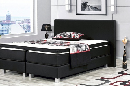 Groupon - Berlin-boxspring bruin/antraciet Groupon - Berlin-boxspring bruin/antraciet