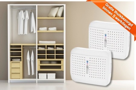 Groupon - Bestrijd Schimmel En Vochtplekken Met Een Duopack Compacte Luchtontvochtigers, Incl Verzendkosten (Vanaf € 19) Groupon - Bestrijd Schimmel En Vochtplekken Met Een Duopack Compacte Luchtontvochtigers, Incl Verzendkosten (Vanaf € 19)