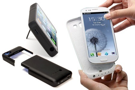 Groupon - Case Met Ingebouwde Batterij Voor Iphone Of Samsung Galaxy 3, Incl. Verzending