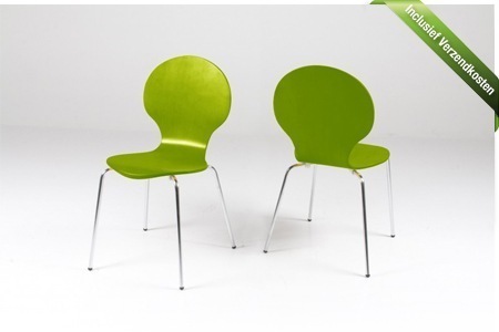 Groupon - Designstoelen In Het Zwart, Blauw, Paars, Groen Of Oranje, Inclusief Verzendkosten (Vanaf € 69 Per Twee Stuks)
