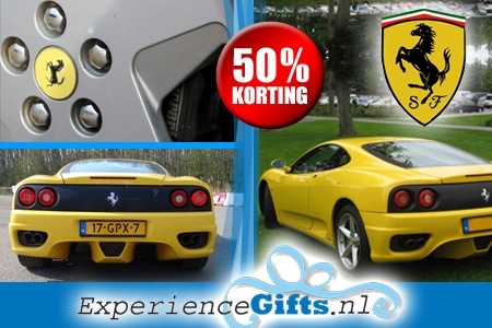 Groupon - Experience Gifts; 45 Min Ferrari 360 Rijden! Groupon - Experience Gifts; 45 Min Ferrari 360 Rijden!