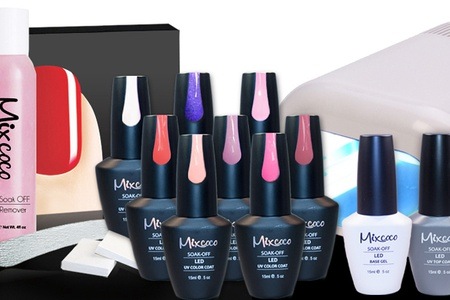 Groupon - Gel lak manicureset met UV-lamp, incl. lak en accessoires (gratis bezorgd) Groupon - Gel lak manicureset met UV-lamp, incl. lak en accessoires (gratis bezorgd)