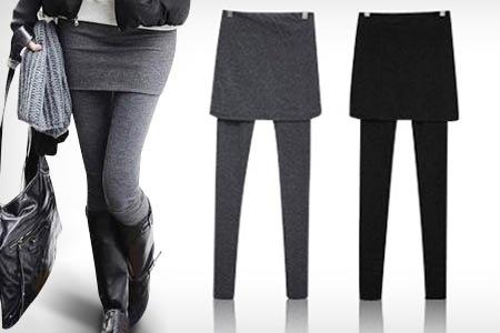 Groupon - Grijze of zwarte skirt leggings (€ 9,99, gratis bezorgd) Groupon - Grijze of zwarte skirt leggings (€ 9,99, gratis bezorgd)