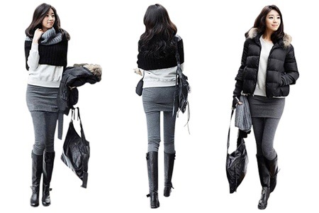 Groupon - Grijze of zwarte skirt leggings (vanaf € 9,99, gratis bezorgd) Groupon - Grijze of zwarte skirt leggings (vanaf € 9,99, gratis bezorgd)
