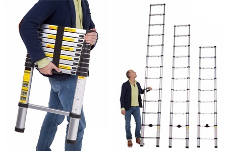 Groupon - Handige Telescopische Ladder Die Je Uitschuift Tot Wel 3,8 Meter (Vanaf € 79,95)