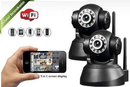Groupon - Houd Je Huis Overal In De Gaten Met Een Draadloze Internetcamera Met Pan-tiltfunctie, Inclusief Verzendkosten (Vanaf € 69) Groupon - Houd Je Huis Overal In De Gaten Met Een Draadloze Internetcamera Met Pan-tiltfunctie, Inclusief Verzendkosten (Vanaf € 69)
